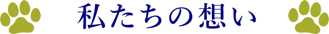 私たちの想い